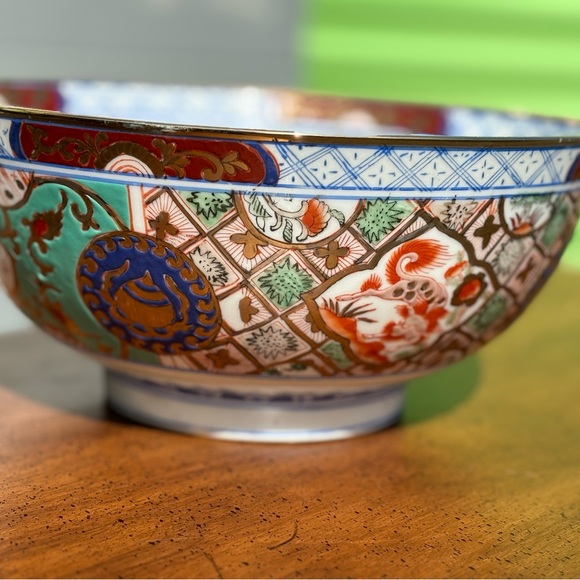 10x4.5 Antique Japanese Imari Bowl - Picture 2 of 5
